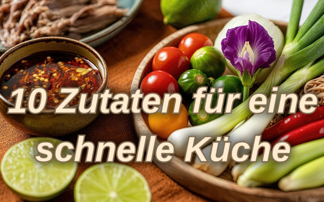 10 Zutaten für eine schnelle Küche – immer im Haus haben